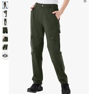 Rdruko Women's Hiking Cargo Pants Water-Resistant Quick Dry UPF 50+